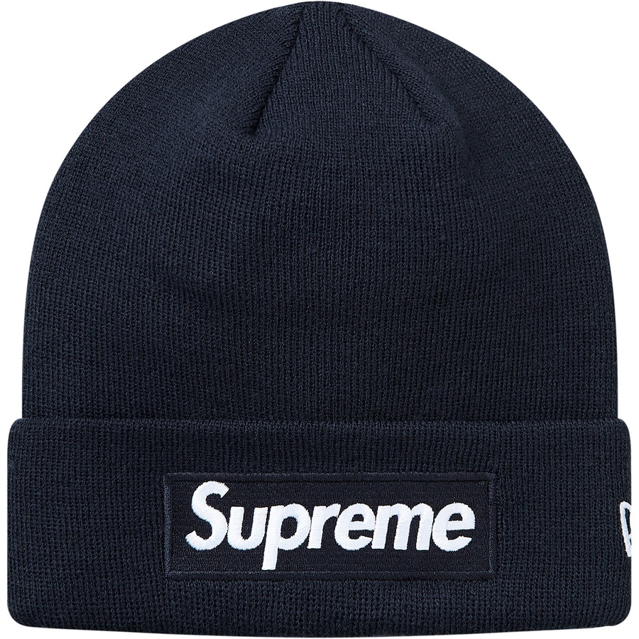 Supreme New Era Box Logo Beanie Navy
