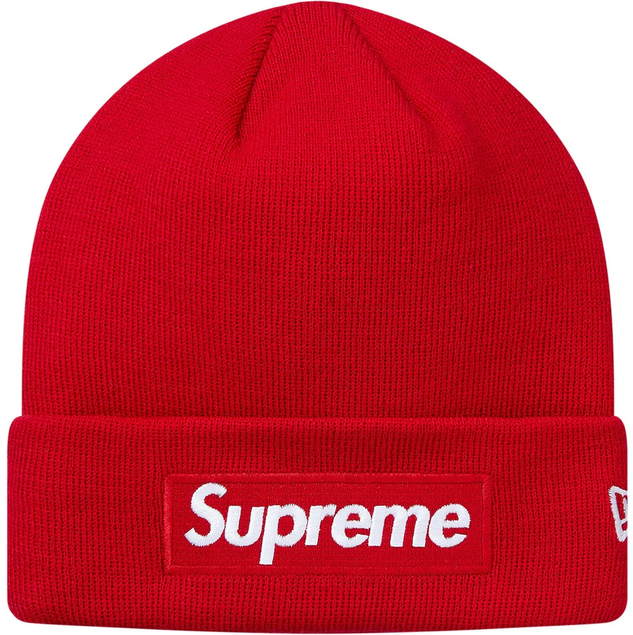 supreme-new-era-box-logo-beanie-red