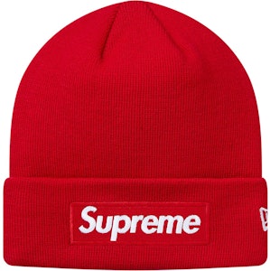 Topi Beanie Merah BOX LOGO Supreme x New Era Buy Topi Beanie Merah BOX LOGO Supreme x New Era