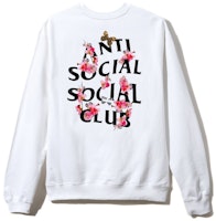 Anti Social Social Club Kkoch White Crewneck Anti Social Social Club Kkoch White Crewneck