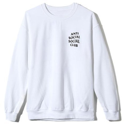 Anti Social Social Club Kkoch White Crewneck Order Anti Social Social Club Kkoch White Crewneck