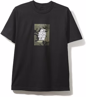 Anti Social Social Club Camo Box Logo Black Tee Buy Anti Social Social Club Camo Box Logo Black Tee