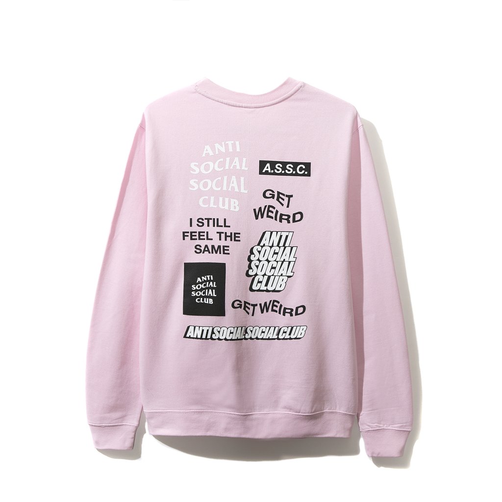 Anti Social Social Club Bukake Pink Long Sleeve Tee