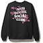 Buy Anti Social Social Club Cherry Blossum Black Crewneck