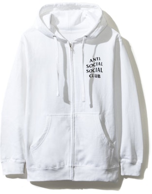 反社交社交俱樂部櫻花白色拉鍊連帽衫 Order 反社交社交俱樂部櫻花白色拉鍊連帽衫
