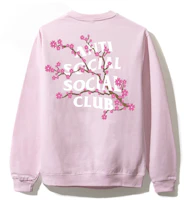 Anti Social Social Club Cherry Blossum Pink Crewneck Anti Social Social Club Cherry Blossum Pink Crewneck