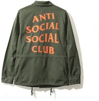 Anti Social Social Club Poppy Fields Olive Jacket Anti Social Social Club Poppy Fields Olive Jacket
