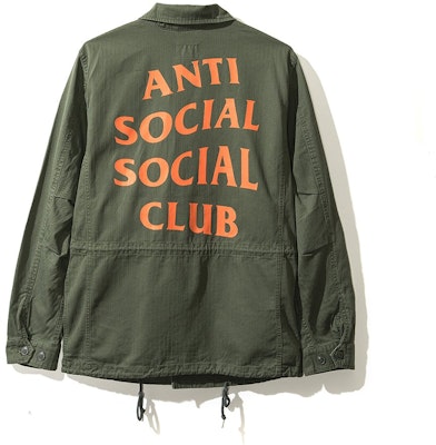 Anti Social Social Club Poppy Fields Olive Jacket Buy Anti Social Social Club Poppy Fields Olive Jacket