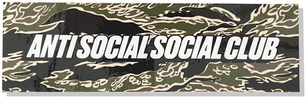 Anti Social Social Club Tiger Camo Box Sticker Anti Social Social Club Tiger Camo Box Sticker