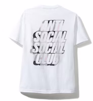 Anti Social Social Club Blocked Pink Plaid White Tee