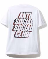 Anti Social Social Club Blocked Red Plaid White Tee