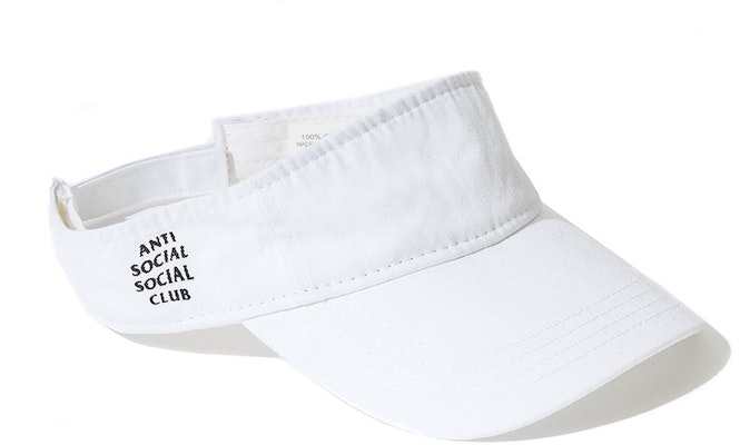 Anti Social Social Club Sun Tan Visor White Buy Anti Social Social Club Sun Tan Visor White