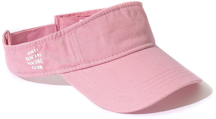 Anti Social Social Club Sun Tan Visor Pink Buy Anti Social Social Club Sun Tan Visor Pink