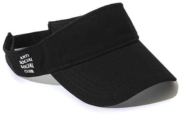 Anti Social Social Club Sun Tan Visor Black Buy Anti Social Social Club Sun Tan Visor Black