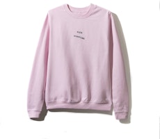 Anti Social Social Club Fuck Everyone Pink Crewneck Anti Social Social Club Fuck Everyone Pink Crewneck