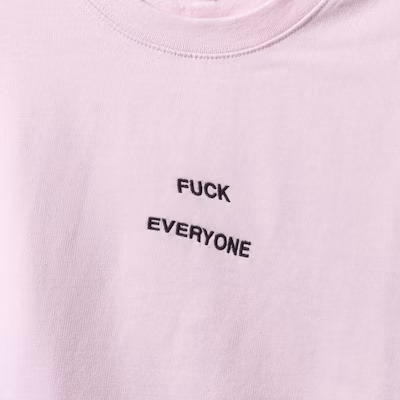 Anti Social Social Club Fuck Everyone Pink Crewneck Order Anti Social Social Club Fuck Everyone Pink Crewneck