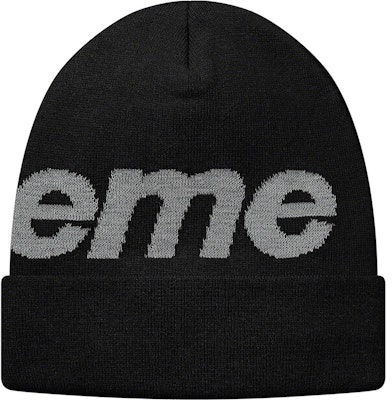 Supreme Beanie Logo Besar Reflektif Hitam Order Supreme Beanie Logo Besar Reflektif Hitam