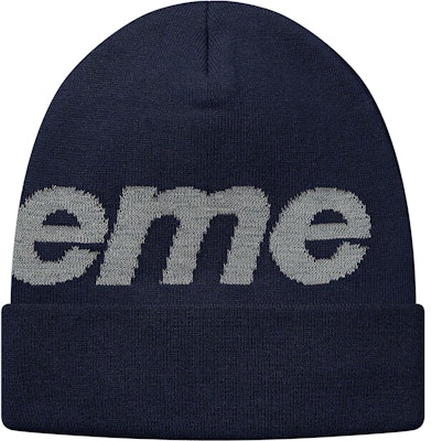 Topi Beanie Logo Besar Reflektif Biru Tua Supreme Order Topi Beanie Logo Besar Reflektif Biru Tua Supreme