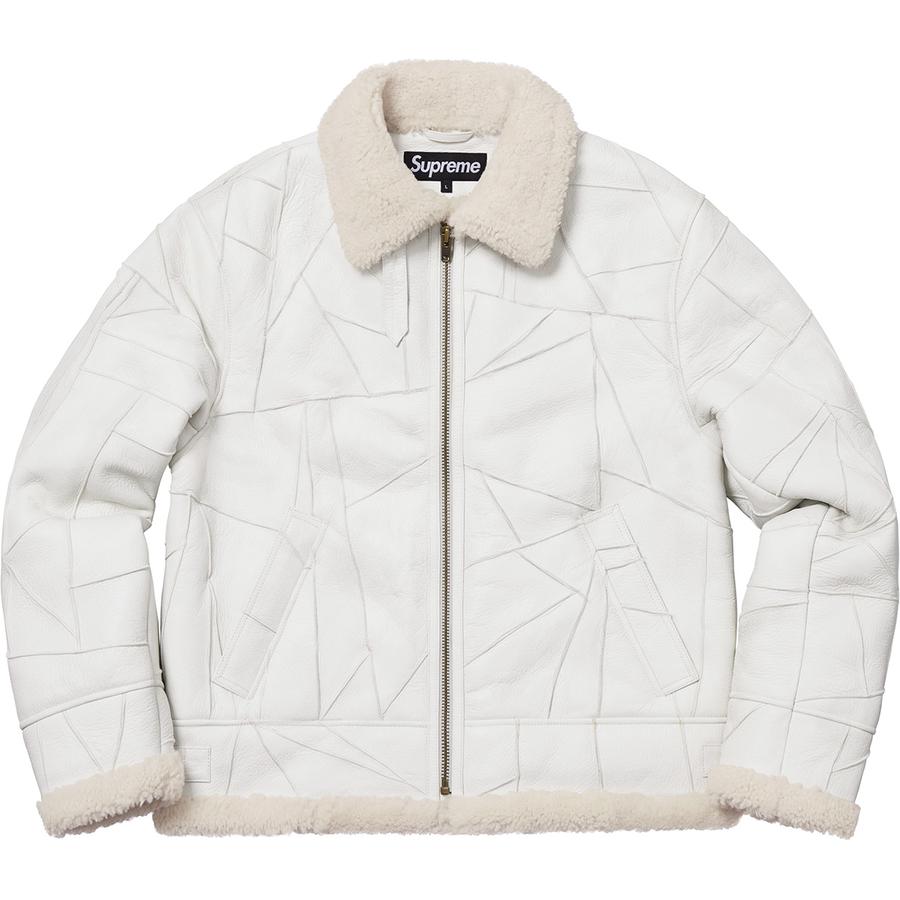 Buy Supreme Patchwork Shearling B3 Jacket White