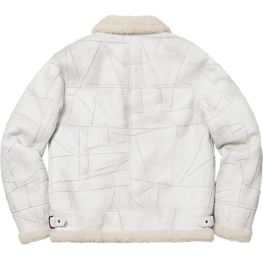 Supreme Patchwork Shearling B3 Jacket White 圖 2