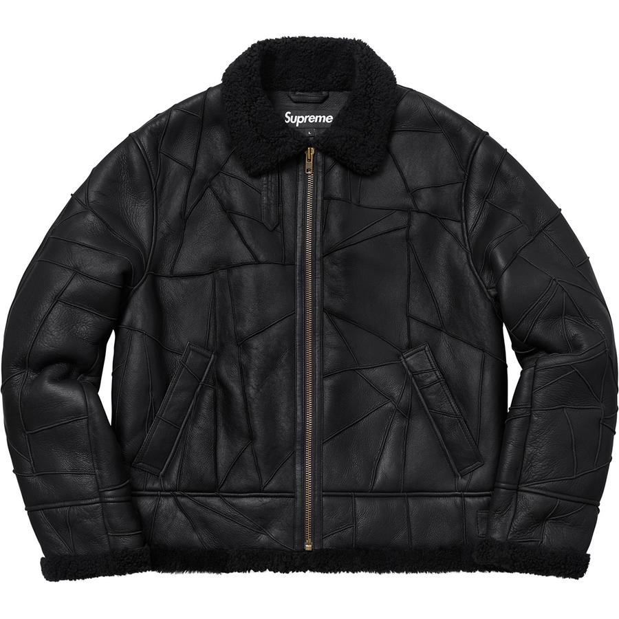 Buy Jaket Hitam Supreme Patchwork Shearling B3