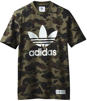 BAPE x adidas Adicolor Tee Olive Cargo Buy BAPE x adidas Adicolor Tee Olive Cargo