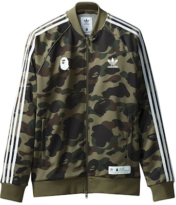 BAPE x adidas adicolor Track Top Olive Cargo Jacket Buy BAPE x adidas adicolor Track Top Olive Cargo Jacket