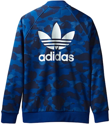 BAPE x adidas adicolor Track Top Blue Jacket Order BAPE x adidas adicolor Track Top Blue Jacket