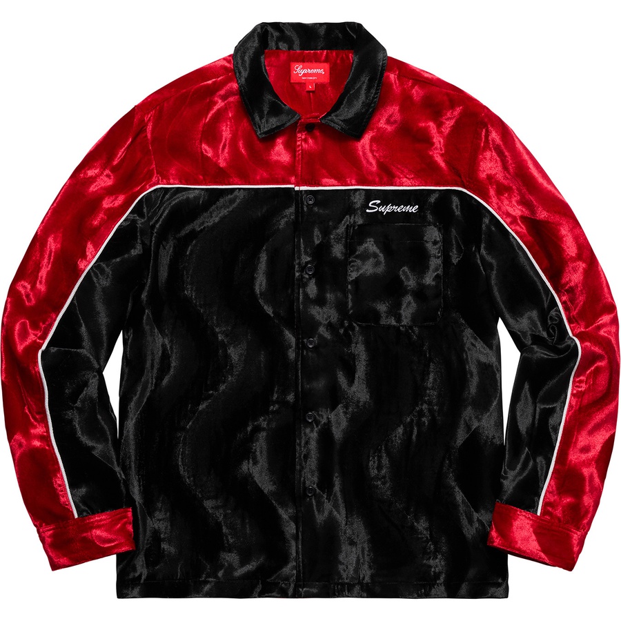 Buy Supreme Baju Kerja Beludru Hitam Merah