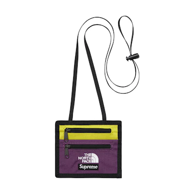 Supreme TNF Expedition Travel Wallet Sulphur Purple