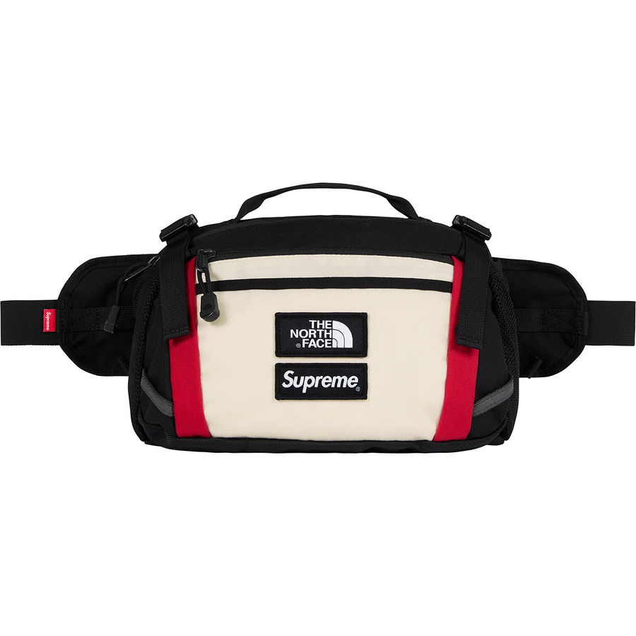 Supreme x The North Face Expedition Waist Bag White Red - Novelship