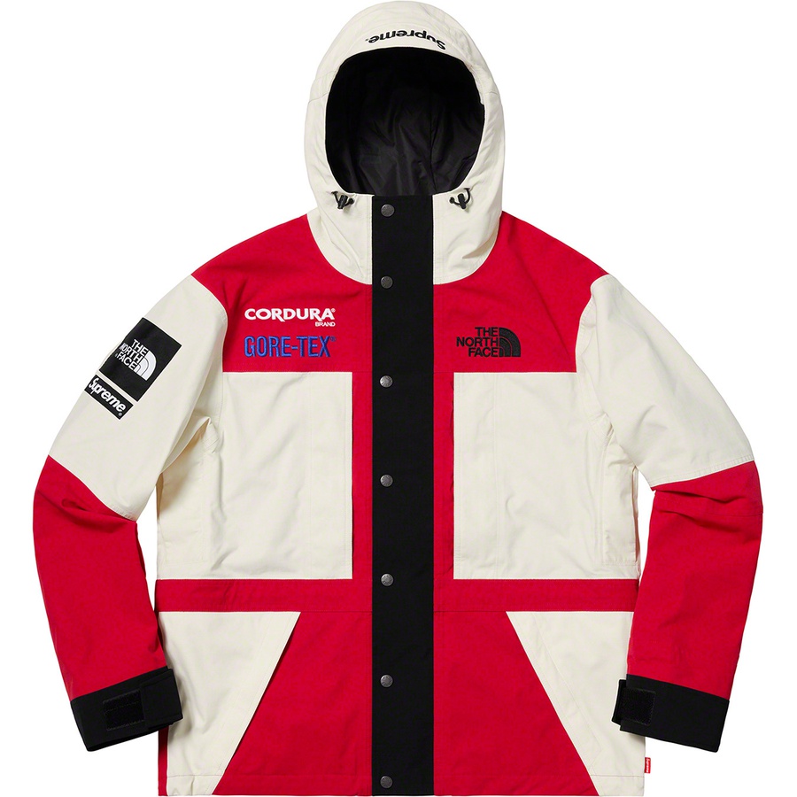 Supreme x The North Face Expedition Jacket White Red - Novelship