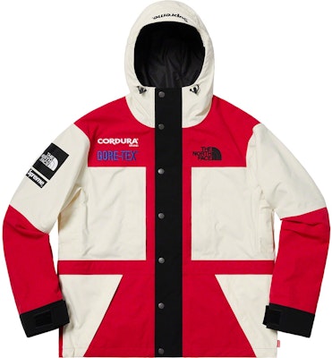Supreme x The North Face Expedition Fleece Jacket White Red - Novelship
