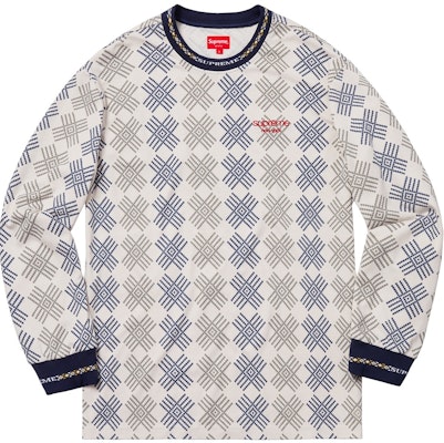 Supreme Motif LS Top OffWhite Buy Supreme Motif LS Top OffWhite