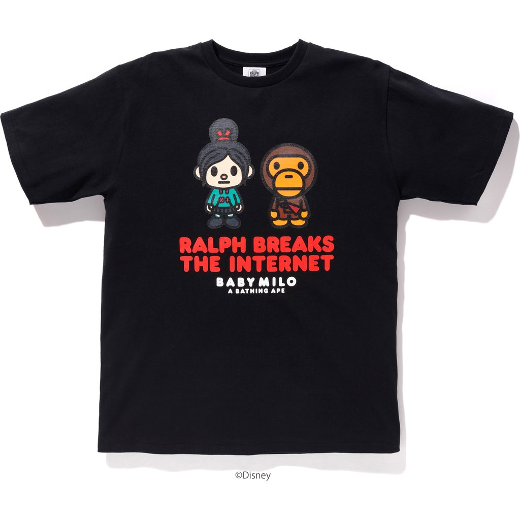 BAPE Ralph Breaks The Internet Milo Tee 2 Black