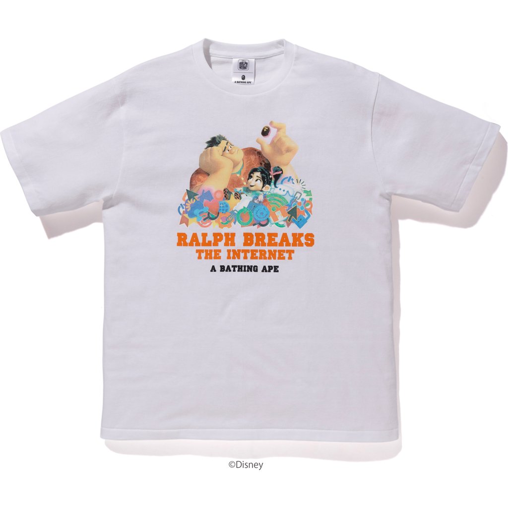 Buy BAPE Ralph Breaks The Internet Kaos 4 Putih