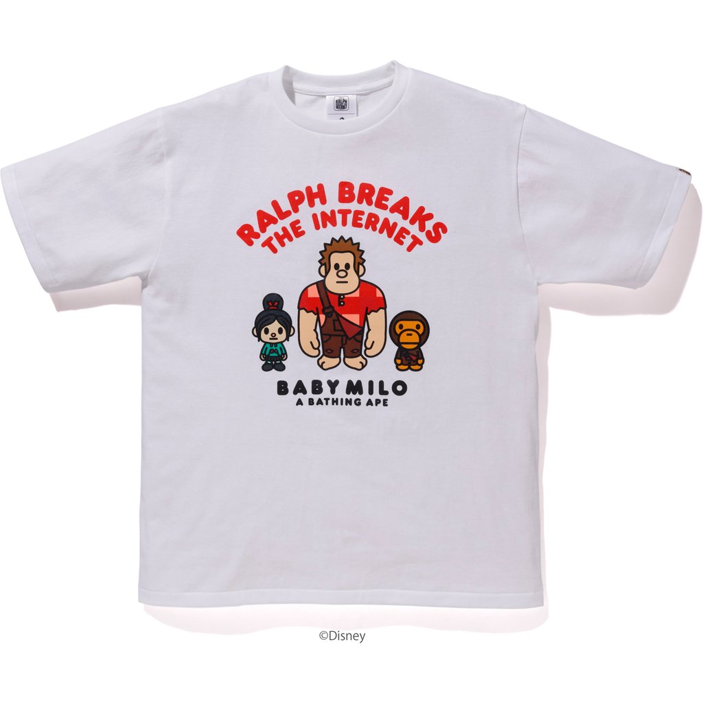 BAPE Ralph Breaks The Internet Milo Tee 1 White