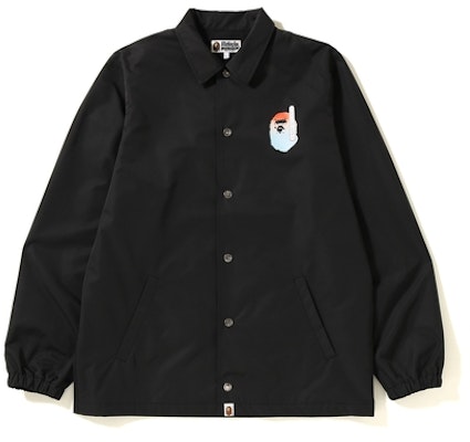 BAPE Kabuki College Coach Jacket Black Order BAPE Kabuki College Coach Jacket Black