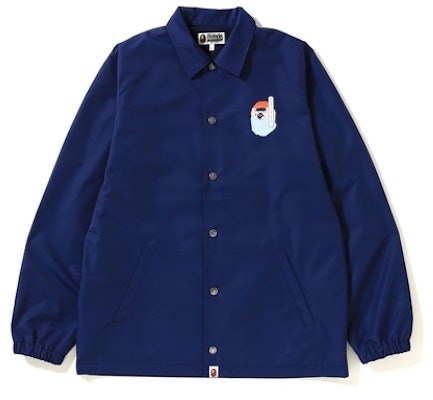 BAPE Kabuki College Coach Jacket Navy Order BAPE Kabuki College Coach Jacket Navy