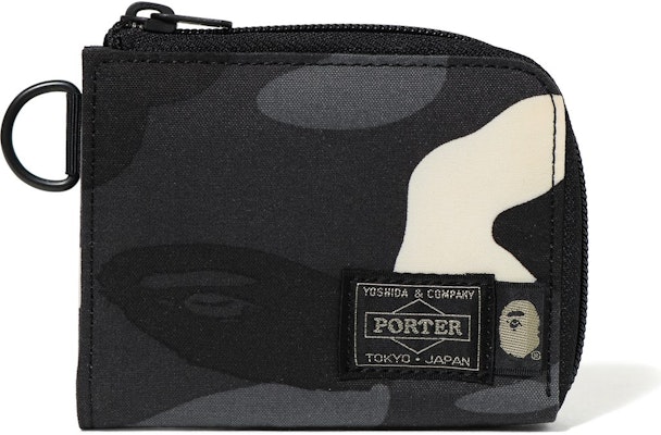 BAPE Porter City Camo Mini Wallet Black Buy BAPE Porter City Camo Mini Wallet Black