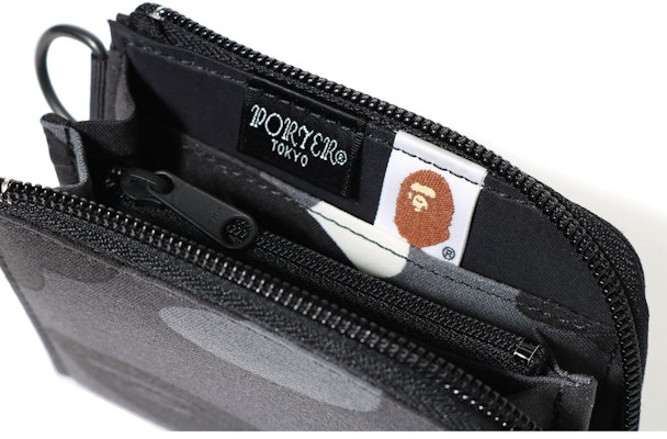 BAPE Porter City Camo Mini Wallet Black Order BAPE Porter City Camo Mini Wallet Black
