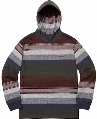Supreme Knit Stripe Hooded LS Top Navy Buy Supreme Knit Stripe Hooded LS Top Navy