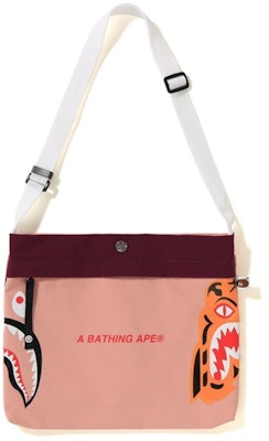 BAPE Tiger Shark Sacoche Pink Buy BAPE Tiger Shark Sacoche Pink