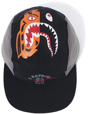 BAPE Tiger Shark Jet Cap Black Lookbook BAPE Tiger Shark Jet Cap Black