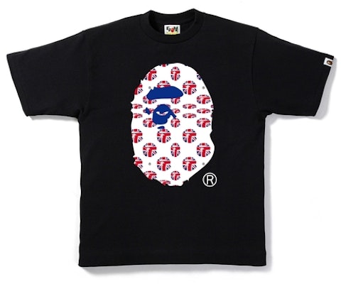 BAPE UK Ape Head Tee Black Buy BAPE UK Ape Head Tee Black
