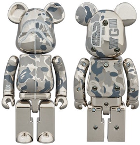 Bearbrick x BAPE 200% 超合金银色版 Buy Bearbrick x BAPE 200% 超合金银色版