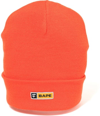 BAPE Knit Watch Cap Orange Buy BAPE Knit Watch Cap Orange