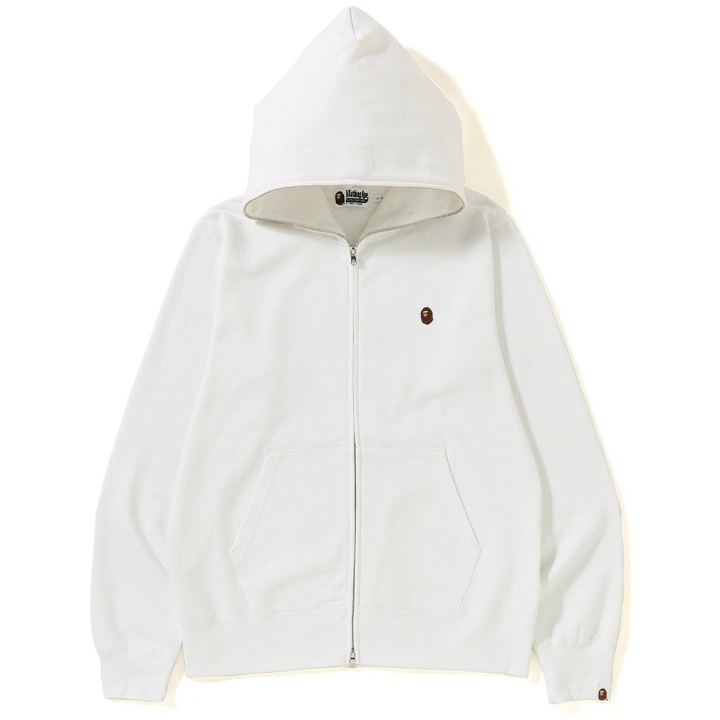 BAPE Silicon Ape Head Full Zip Hoodie White - Novelship