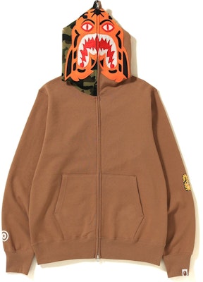 BAPE SS19 Tiger Hoodie Full Zip Beige Buy BAPE SS19 Tiger Hoodie Full Zip Beige