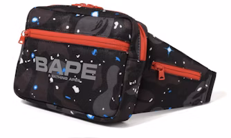 BAPE Space Camo Waist Bag Black BAPE Space Camo Waist Bag Black